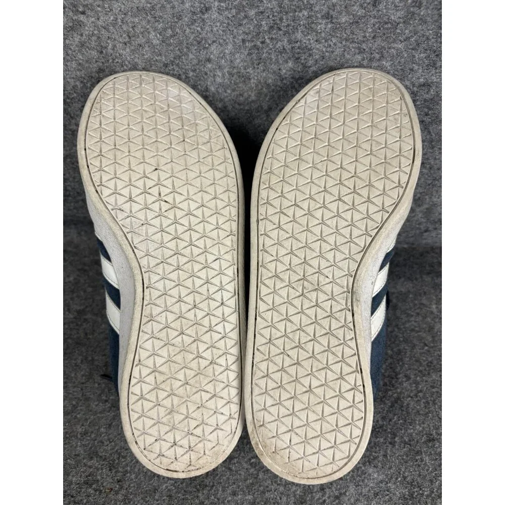 Adidas VI Court 2.0 Sneaker Womens Size‎ 6 Blue Suede Low Top Shoe